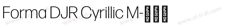 Forma DJR Cyrillic M字体转换 Forma DJR Cyrillic M字体转换